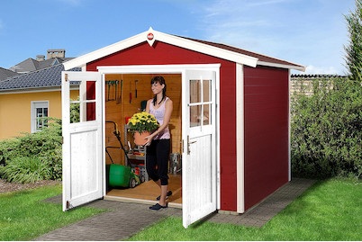 Weka Gartenhaus 224 Gr.3, rot