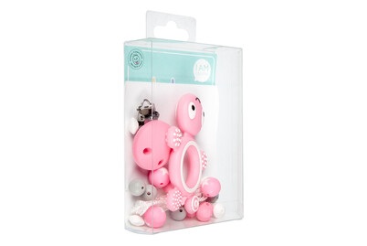 Schnullerkette Schildkröte,pink