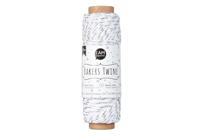 Bakers Twine, metallic-silber,27m