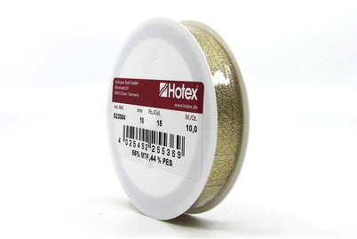 Lurexband, sonnengelb & gold