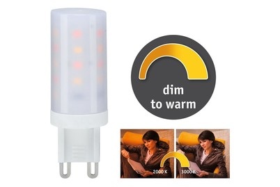 Paulmann LED-Stiftsockel G9 4W 3.000K dim-to-warm