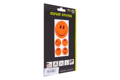 FASI Reflektierende Smileys rot