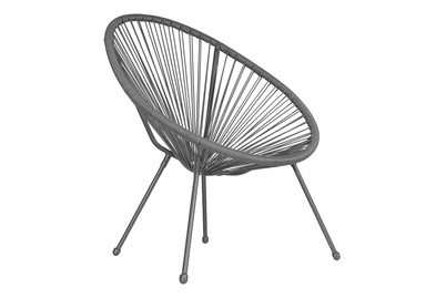 Mood Gartenstuhl Napoli Oval Dunkelgrau