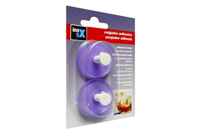 Klebehaken violett 2st Inofix