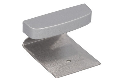 Klebehaken matt chrome. 3 ST