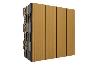 RAINBODECK Bodenplatte WPC M-SHAPE Ebony
