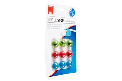 Cablehome Kabelhalter-Sortimentsbox selbstklebend 135348 Grün, Rot, Blau 1 St.