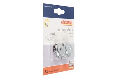 GARDINIA Deckenträger für 3-läufige Flächenvorhangschienen