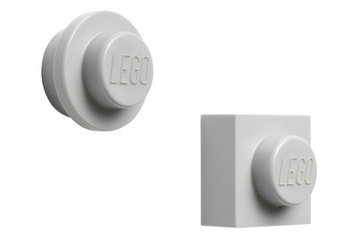 LEGO Magnet Set grau