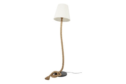 Textil-Stehleuchte Rope mit Naturseil