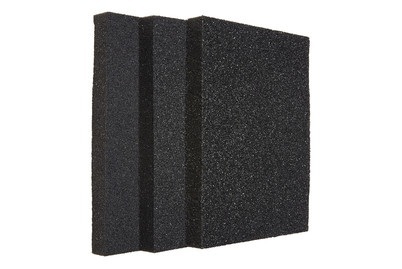 Wolfcraft - Schleifschwamm-Set 3-tlg. 125x100x10mm