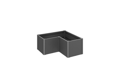 Biohort - Hochbeet BELVEDERE MINI - Metall - dunkelgrau - 102/102/45 cm