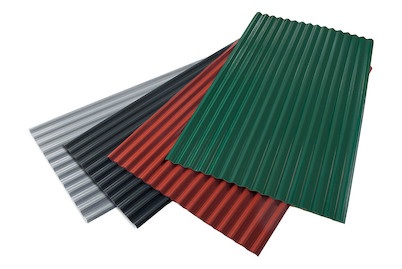 Wellpolyester Sinus, rauchgrau 90x200cm