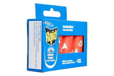 Marchon - Anti-Fliegenband - 4 Teile - Blau und Rot