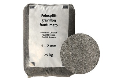 Deko Feinspl. 1-2mm Sack 25kg dunkelg.