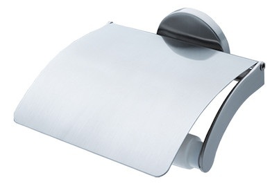 ROMA WC-Papierhalter mit Deckel verchr.