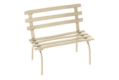Mini-Gardening Gartenbank creme 6,5x6x4c