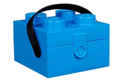 LEGO - Baustein-Box mit Griff (4 Knobs) Classic - Blau