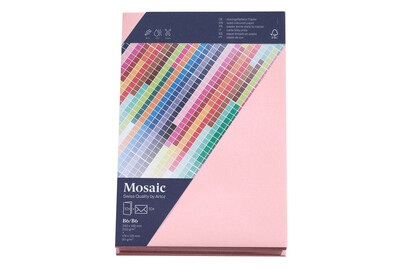 Artoz Mosaic Karten/Kuverts B6/B6 rosa je 10 Stück