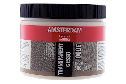 AMSTERDAM ACRYL GESSO TRANSPARENT 500ML