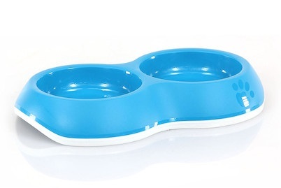 swisspet Lottchen Doppelnapf, blau