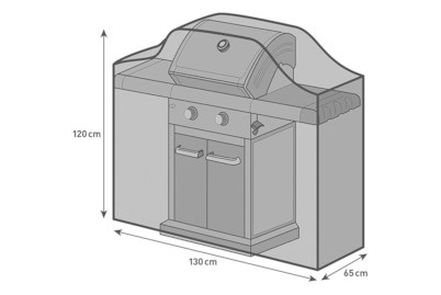 Home&More Abedeckhaube BBQ 130x65x120cm