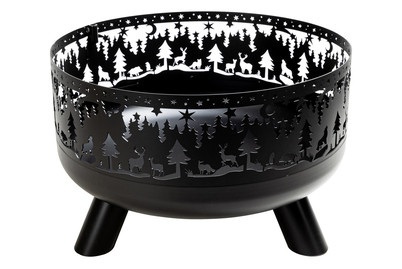 NOUVEL Feuerschale Forest Ø 60 cm Schwarz