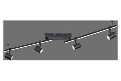 Rik 4 LED Deckenlampe schwarz