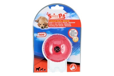 swisspet Futterball Sibella M D=70mm rot Hunde Spielzeug