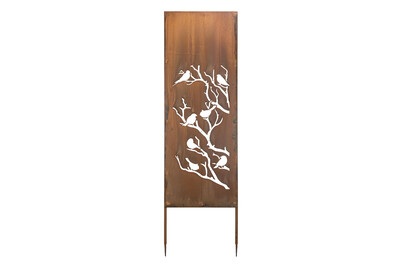 Paravent steckbar Birdie rost
