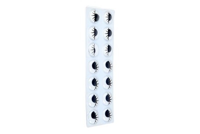 Glorex Wackelaugen Rund mit Wimpern