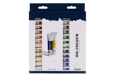 Künstler-Set Ölfarben, 24 Farben x 12ml, Set 288ml