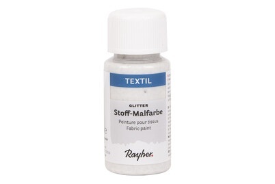 Textil Stoffmalfarbe Glitter, Flasche 50ml