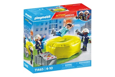 71465 Feuerwehrleute mit Luftkissen Multicolor