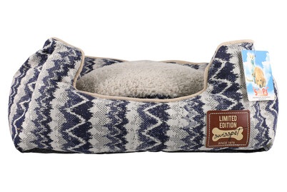 SwissPet Hunde- und Katzenbett Indigo S blau/grau 45x40x20cm
