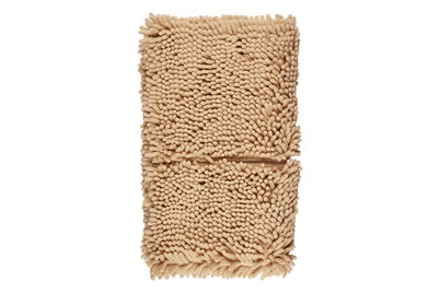 Teppichvorlage Chenille, braune Pfote Hunde Kissen