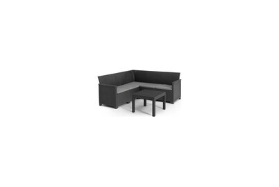 Eck Lounge Emma, 5 Sitze graphit