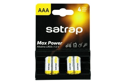 satrap Batterien Aaa/Lr03 4 Stück