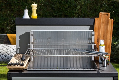 Forge Adour Holzkohlegrill Einsatz Edelstahl 66 x 45 x 46 cm