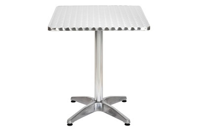 Aluminium Bistro-Tisch Marseille, quadratisch, klappbar, 60 x 60 x 70 cm