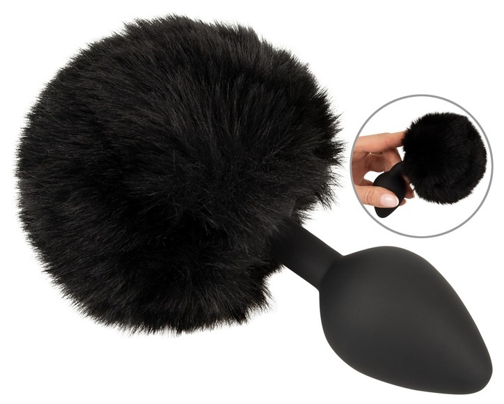 Analplug ?fluffy tail size M? mit Kunstfell-Puschel