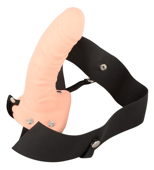 Umschnalldildo „For him or Her Hollow Strap-On“, 16,5 cm, hohl