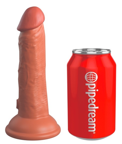 Naturdildo „6“ Dual Density Silicone Cock“ mit extra starkem Saugfuß