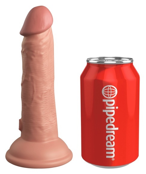 6? Vibrating + Dual Density Silicone Cock