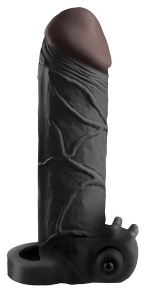 Vibrating Real Feel 2 Extention Schwarz | Pipedream