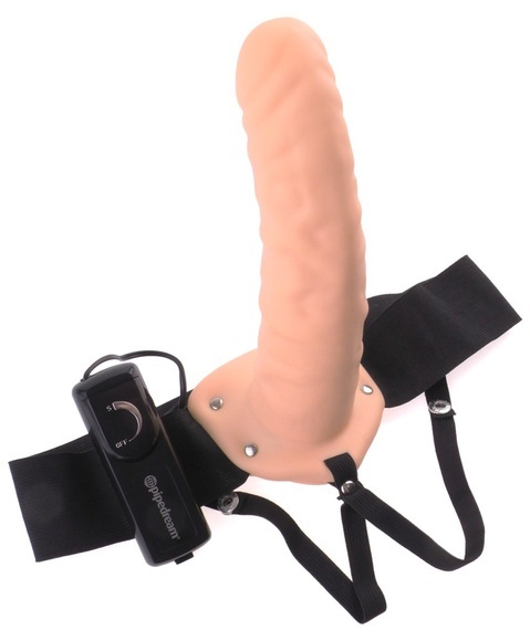 20,3 cm Viberator Hollow Strap-On Hautfarben | Pipedream