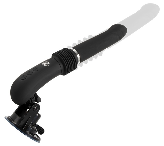 Stoßvibrator „RC Fucking Machine 2“ mit abnehm- und verstellbarem Saugfuß