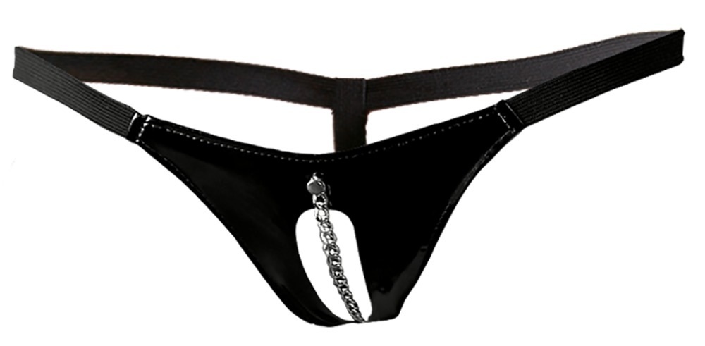 String, ouvert, mit einer Kette verziert
