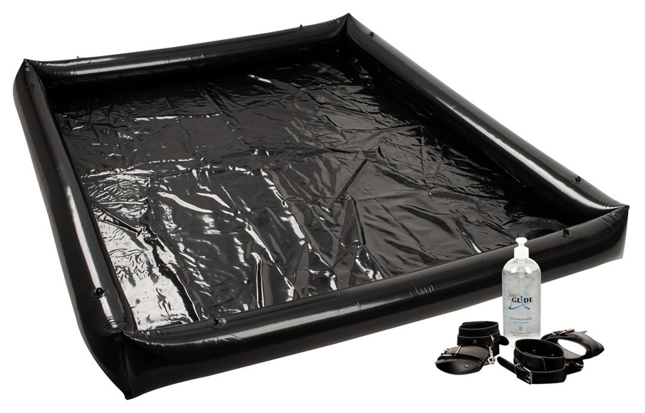 Lacklaken ?Bondage? inkl. 4 Fesseln und 1 Liter Gleitgel
