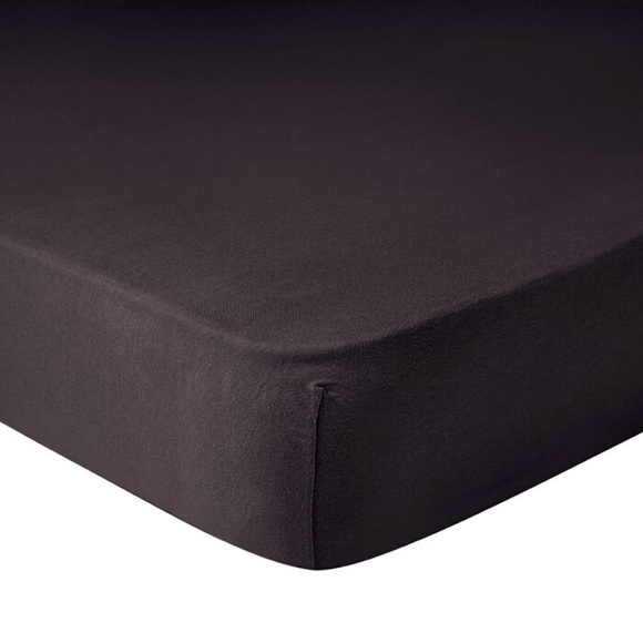 Jersey Fixleintuch für Boxspringbett Superstretch, schwarz